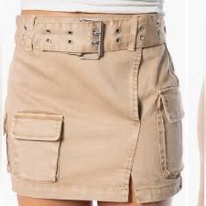 Juicy Couture Cargo Skirt with Belt - Nomad Brown